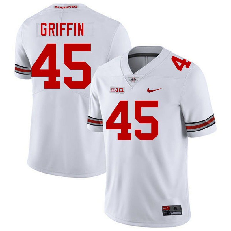 Archie Griffin Ohio State Buckeyes Jersey College Football Uniforms-White